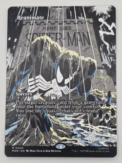 Reanimate - (Borderless) - Marvel's Spiderman (MAR) - MTG - Image 1