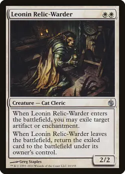 [MTG] Leonin Relic-Warder (010) (MBS) LP-HP - Image 1