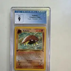 Kabuto Fossil 1st Edition 50/62 1999 English Regular CGC 9 Pokemon TCG - Image 1