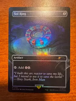 MTG Marvel Secret Lair Sol Ring NM Foil Unplayed SLD Iron Man - Image 1