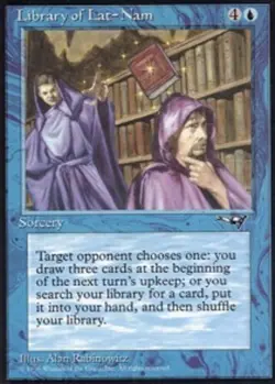 MTG magic cards 1x Library of Lat-Nam Alliances Light Play, English - Image 1