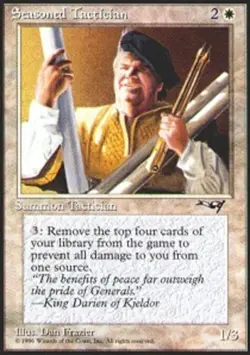 MTG magic cards 2x Seasoned Tactician Alliances Light Play, English - Image 1