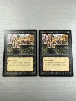2x Stone - Throwing Devils NM - Arabian Nights MTG Magic Vintage - Image 1