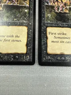 2x Stone - Throwing Devils NM - Arabian Nights MTG Magic Vintage - Image 3