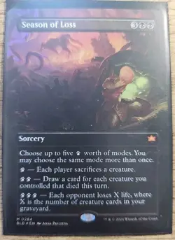 Season of Loss - Bloomburrow - BORDERLESS - FOIL - NM - Image 1