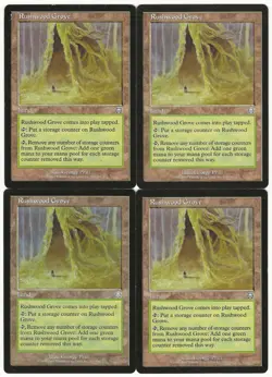 MTG Rushwood Grove x4 Mercadian Masques Uncommon MP Playset - Image 1