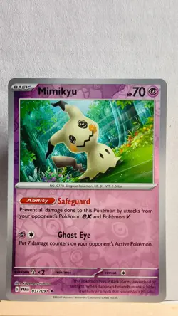 Mimikyu [NM] - Pokemon TCG Paldean Fates 037/091 [Reverse Holo Rare] - Image 1