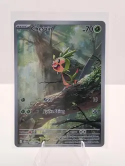 Chespin 087/086 Holo Illustration Rare Chaos Rising Pokemon Near Mint - Image 1