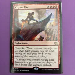 City On Fire March Of The Machines NM MOM 0135 MTG - Image 1