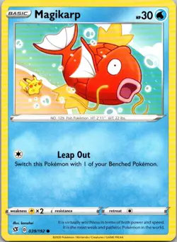 Magikarp Common SWSH02: Rebel Clash 039/192 NM - Image 1