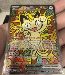 Meowth ex 121/088 ENGLISH Special Illustration Rare - Perfect Order SIR Pokemon - Image 3