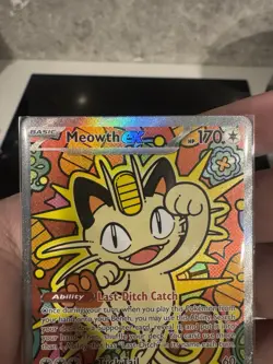 Meowth ex 121/088 ENGLISH Special Illustration Rare - Perfect Order SIR Pokemon - Image 4