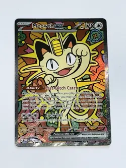 Meowth ex 121/088 ENGLISH Special Illustration Rare - Perfect Order SIR Pokemon - Image 2