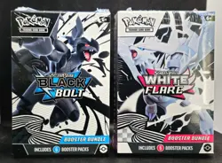 Pokemon Black Bolt and White Flare Booster Bundle Set of 2 Sealed FAST SHIPPING - Image 1