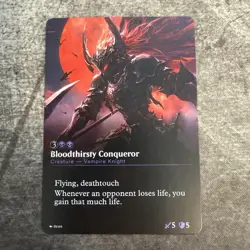 Bloodthirsty Conqueror - Custom Art MTG Magic The Gathering Playtest Card - Image 1