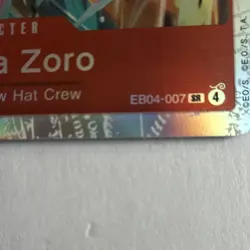 One Piece Card Game Roronoa Zoro EB04-007 Eng SR - Image 4