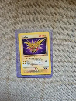 Pokemon Zapdos Rare Non-Holo Card 30/62 80HP 1999 Electric Pokemon - Image 1