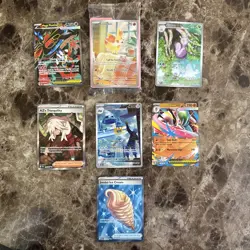 Pokemon Chaos Rising 7 Card Illustration & EX Lot Fennekin Mega Floette Metang - Image 1