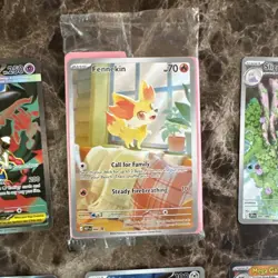 Pokemon Chaos Rising 7 Card Illustration & EX Lot Fennekin Mega Floette Metang - Image 2