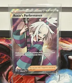 Pokemon TCG Roxie's Performance 112/086 Chaos Rising Full Art Holo NM - Image 1