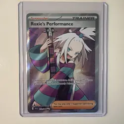 Pokemon TCG Roxie's Performance 112/086 Chaos Rising Full Art Holo Trainer NM - Image 1