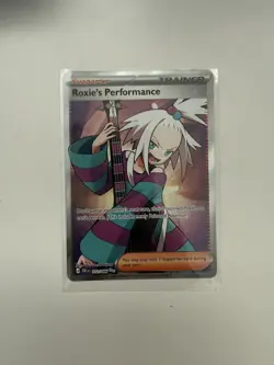 Pokemon TCG Roxie's Performance 112/086 Chaos Rising Full Art Holo NM - Image 1