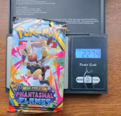 Pokemon Tcg Mega Evolution phantasmal flames Heavy 22.74g Booster Pack Sealed - Image 1