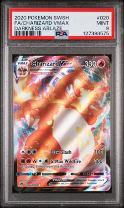 Charizard VMAX 020/189 - Darkness Ablaze - Graded PSA 9 MINT Pokemon Card - Image 3