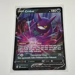 Crobat V 104/189 SWSH03: Darkness Ablaze Ultra Rare Holo Pokemon TCG Card - Image 1