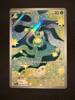 Budew 221/217 Holo Ascended Heroes Full Art Pokemon Card - Image 1
