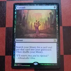 Mtg Entomb FOIL LP/NM Eternal Masters #87 Magic the Gathering Card Rare - Image 1