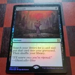 Mtg Entomb FOIL LP/NM Eternal Masters #87 Magic the Gathering Card Rare - Image 2