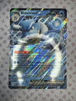 Pokemon Blastoise ex 009/165 Scarlet & Violet 151 - JUMBO CARD Blooming Waters - Image 1