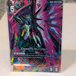 Bandai Gundam Card Game Destiny Gundam GD04-050 LR+ Unit Alt Art Foil EN - Image 1