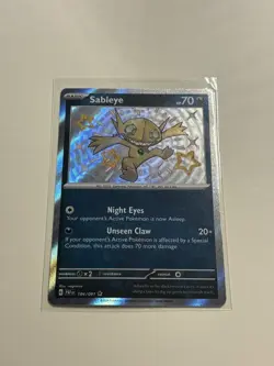 Pokemon TCG Sableye 184/091 Paldean Fates Baby Shiny NM - Image 3