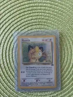 Pokemon TCG Meowth Black Star GB Promo 10 Holo Card Wizards of the Coast - Image 1