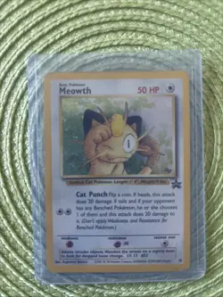 Pokemon TCG Meowth Black Star GB Promo 10 Holo Card Wizards of the Coast - Image 2