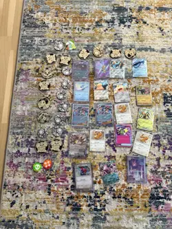 Pokemon Card And Coin Bundle Chaos Rising/destined Rivals/ Ascended Hits/promo - Image 1