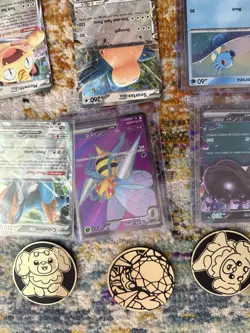 Pokemon Card And Coin Bundle Chaos Rising/destined Rivals/ Ascended Hits/promo - Image 4