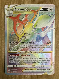 Arceus VSTAR - 176/172 - Pokemon Brilliant Stars Sword Shield Secret Rare NM - Image 1