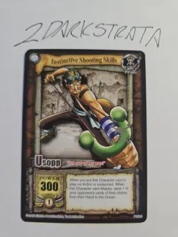 2005 Bandai One Piece CCG Usopp Instinctive Shooting Skills PR009 Promo Vintage - Image 1