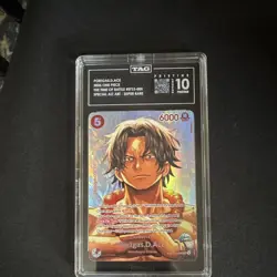 TAG Pristine 10 Portgas D. Ace ST15-005 The Time of Battle SR Alt Art Holo - Image 4