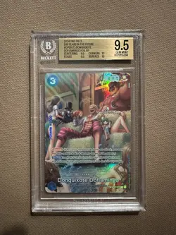 Bandai One Piece OP07-073 Donquixote Doflamingo SP Parallel Foil BGS 9.5 - Image 1