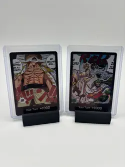 One Piece #OP08 DON!! Card Whitebeard + Sanji & Zoro - Image 1