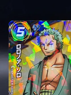 Roronoa Zoro 09/18 SR Holo Prism Miracle Battle Carddass Japanese One Piece - Image 2