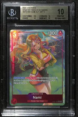 One Piece Nami Parallel ST21-009 BGS 10 - Image 1