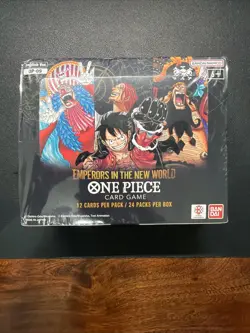 One Piece OP09 Emperors in the New World English Booster Box Sealed With Acrylic - Image 1