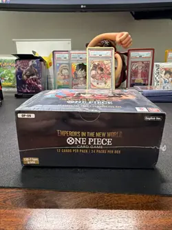 One Piece OP09 Emperors in the New World English Booster Box Sealed With Acrylic - Image 2