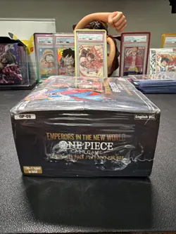 One Piece OP09 Emperors in the New World English Booster Box Sealed With Acrylic - Image 3