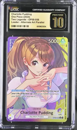 One Piece CCG Charlotte Pudding #OP08-058 English CGC 10 - Image 1